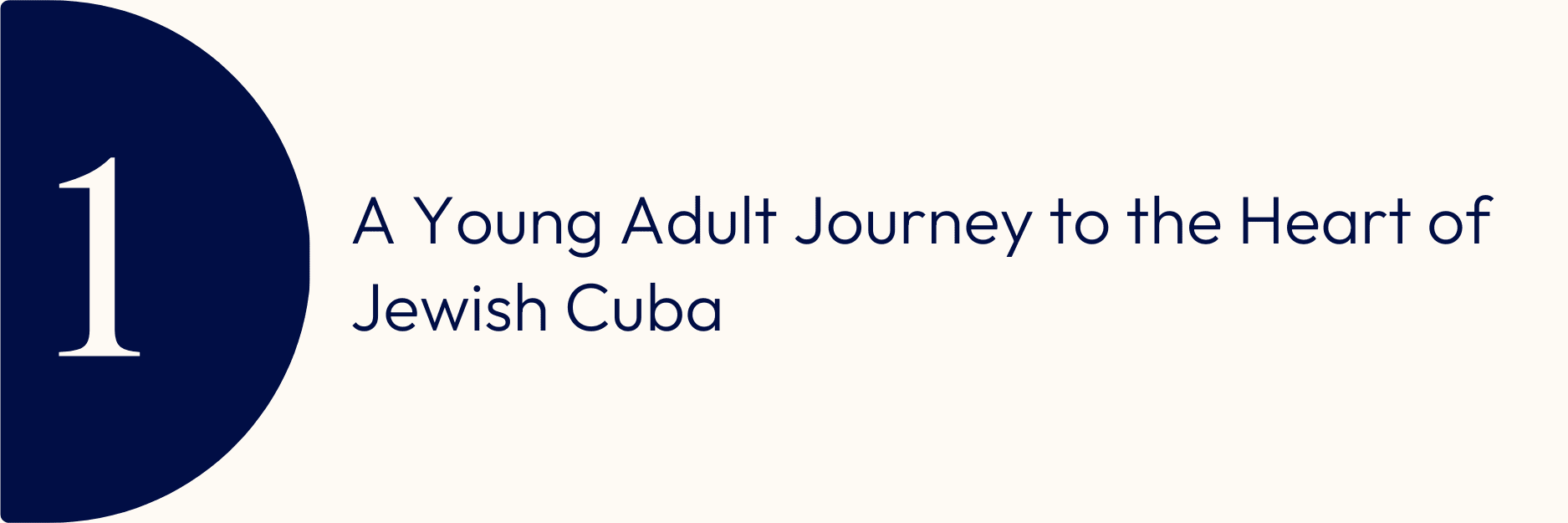A Young Adult Journey to the Heart of Jewish Cuba