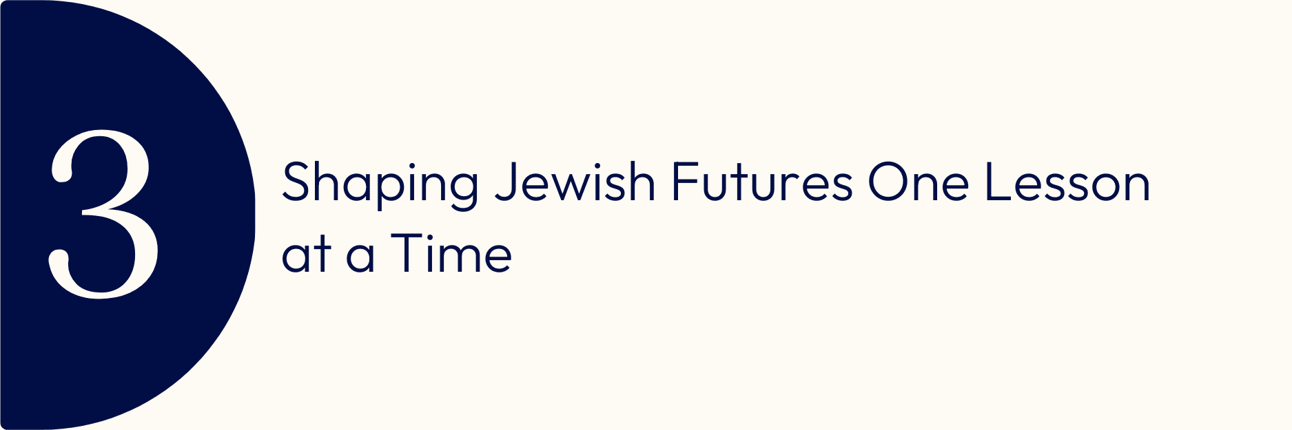Shaping Jewish Futures One Lesson at a Time