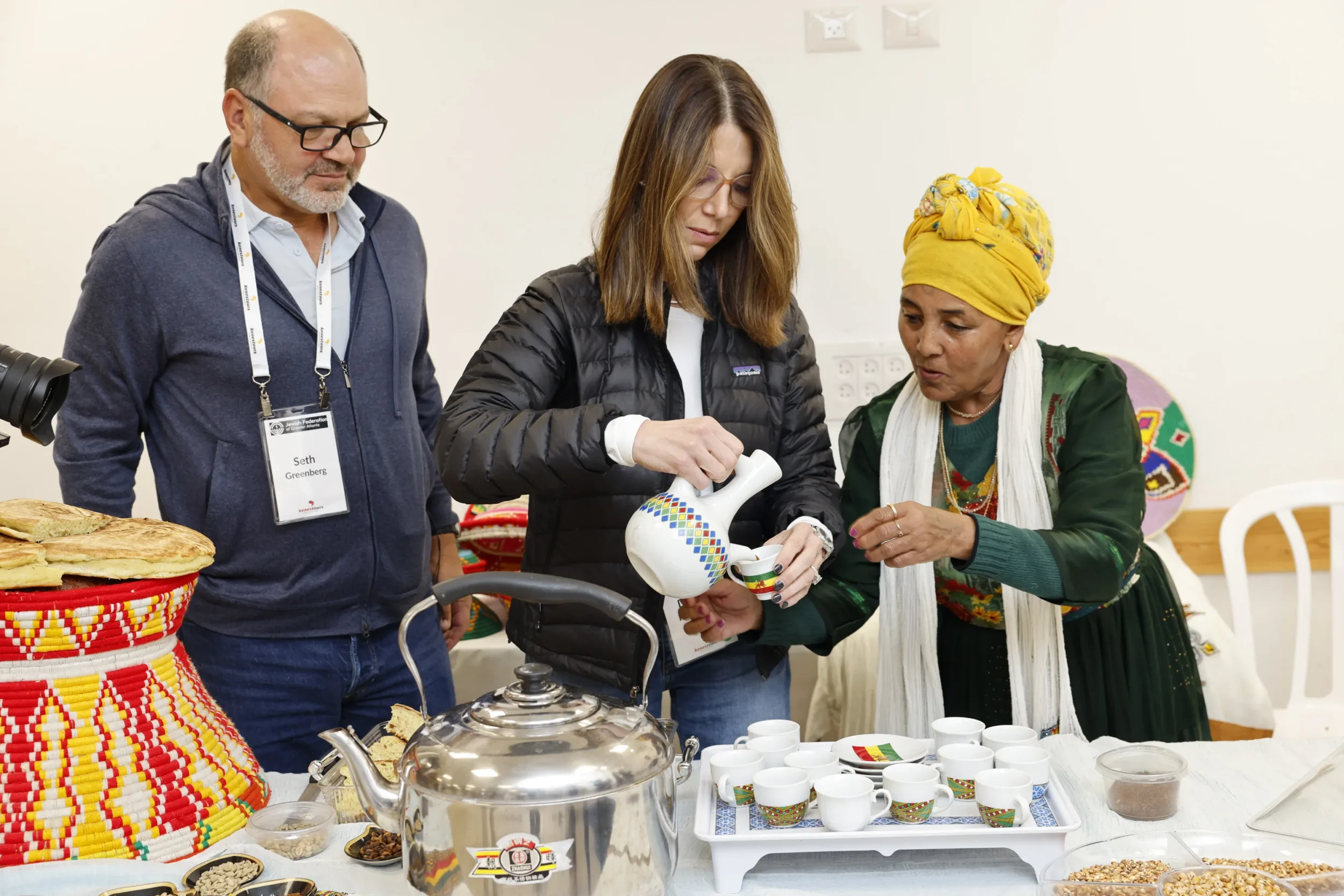 Debbie Kuniansky and others in group picture on Solidarity Journey to Israel 2026 with local