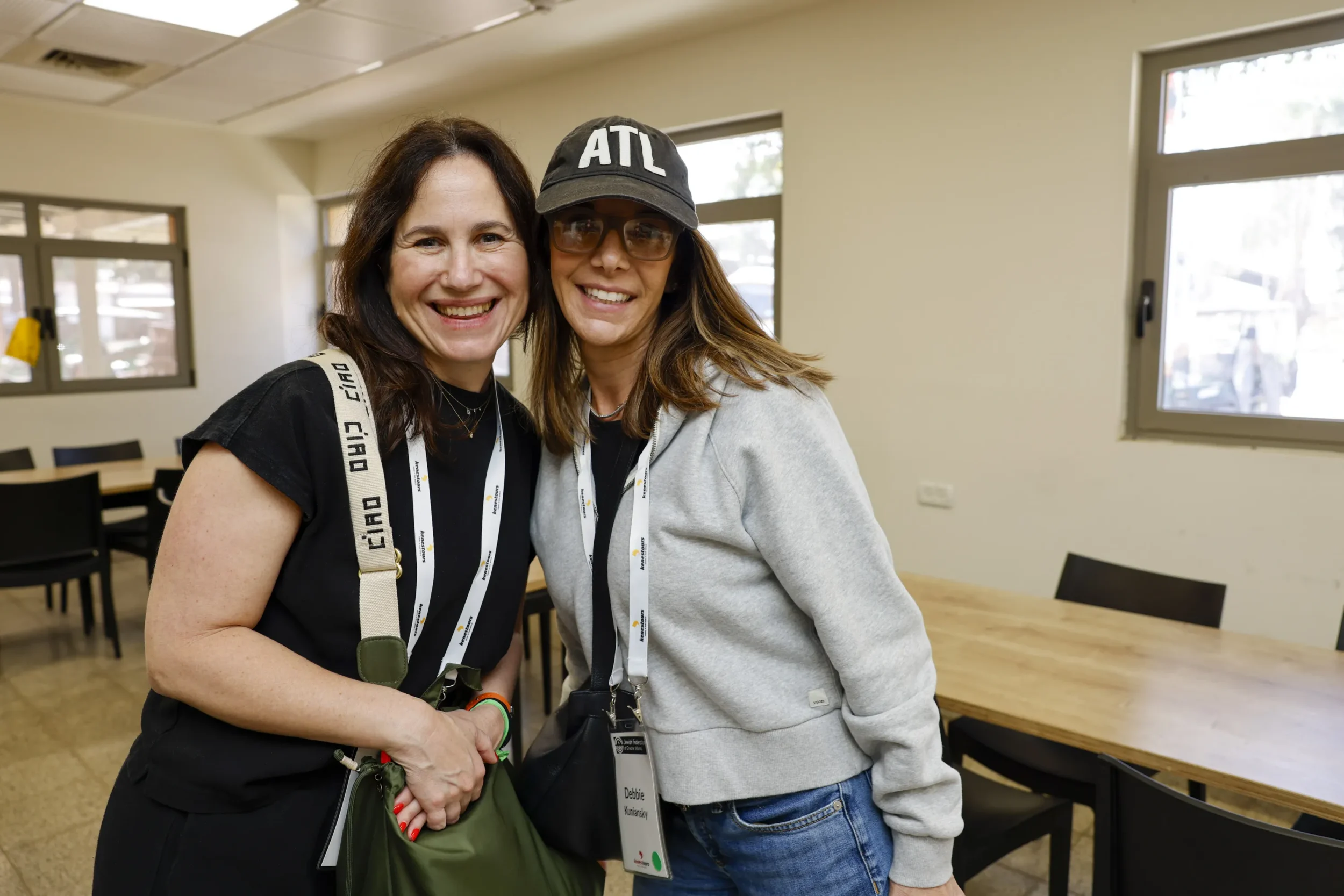 Debbie Kuniansky poses with another woman on Solidarity Journey to Israel 2026