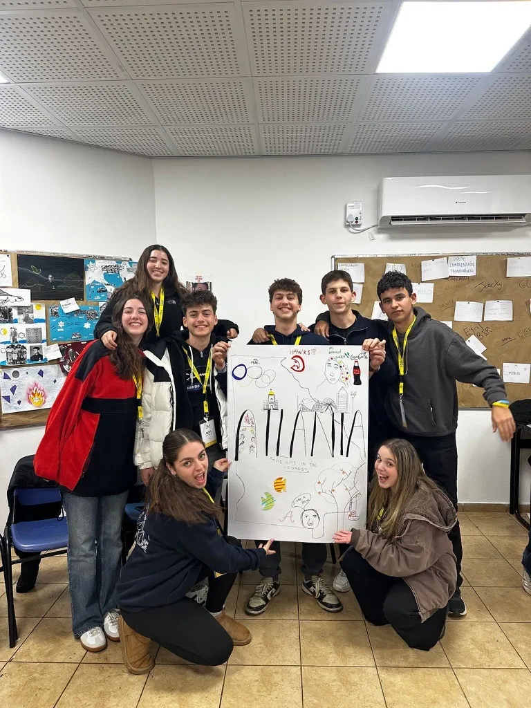 FY26 Shinshinim Group Photo Holding Atlanta Sign