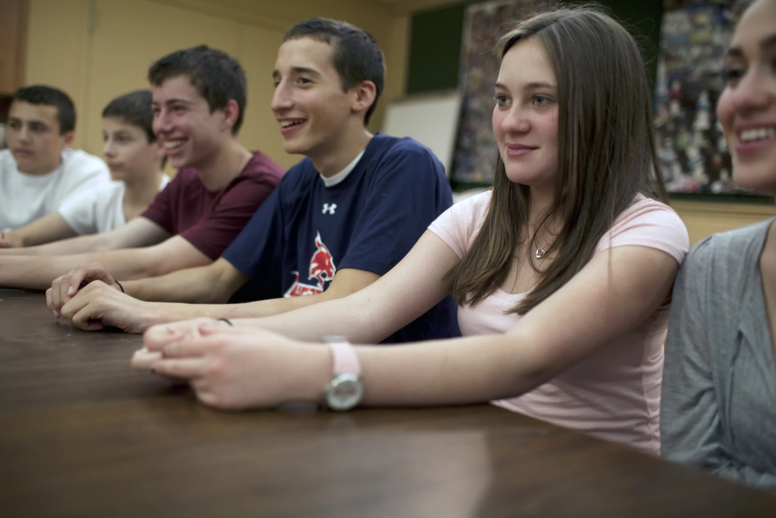Group of Teens Sitting and Listening