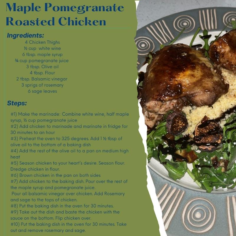Maple Pomegranate Roasted Chicken - Jewish Atlanta